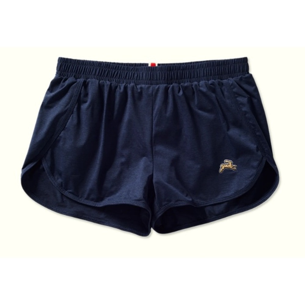 Tracksmith Women's Running Shorts Navy Elastic Waist 2" Inseam XS